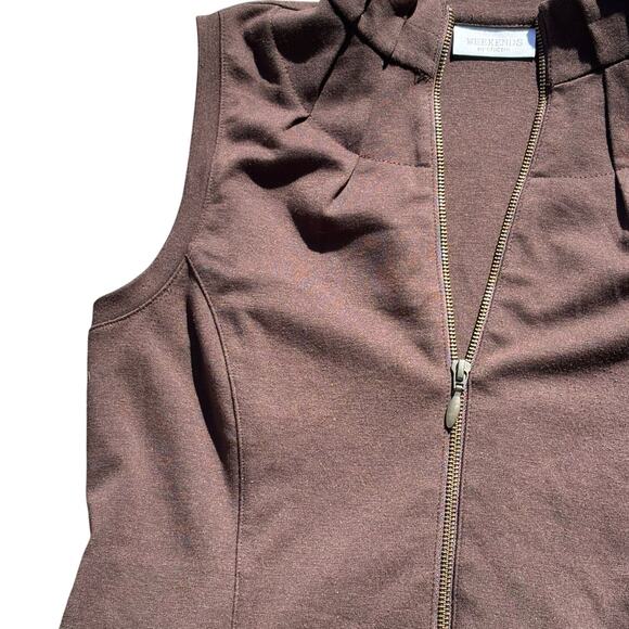 Brown Chico's Petite Vest - Picture 3 of 6